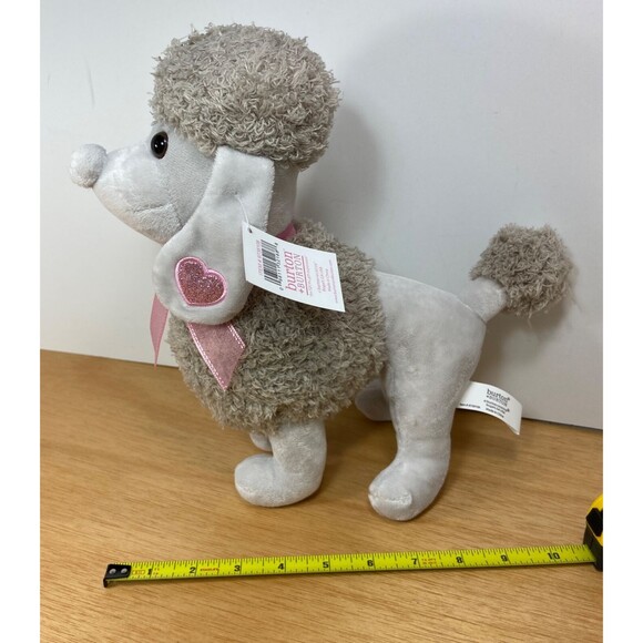 Burton & Burton Standing Gray Poodle with Pink Ribbon - Picture 7 of 8